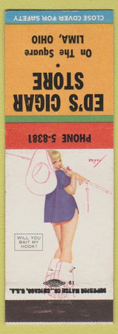 Matchbook Cover - Ed's Cigar Store Lima OH pinup