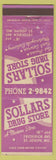 Matchbook Cover - Sollars Drug Store ST Joseph MO