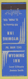 Matchbook Cover - Wyoming Inn El Paso TX