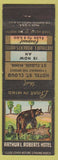 Matchbook Cover - Arthur Roberts Hotel ST Loud MN bear