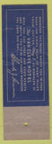 Matchbook Cover - Van Cleve Hotel Dayton OH WEAR