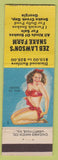 Matchbook Cover - Zeb Lawson's Snake Farm Snake Creek Gap GA pinup