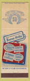 Matchbook Cover - Boone Hotels Casper WY El Dorado KS Manhattan Vinita OK