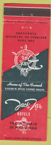 Matchbook Cover - Jack Tar Hotels Chain