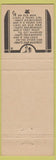 Matchbook Cover - Hatcher's Bait fishing Columbus IN