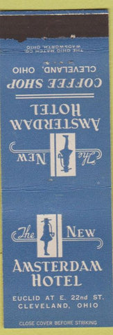 Matchbook Cover - New Amsterdam Hotel Cleveland OH