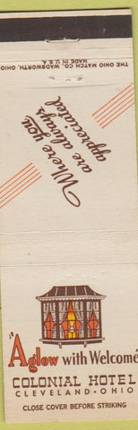 Matchbook Cover - Colonial Hotel Cleveland OH