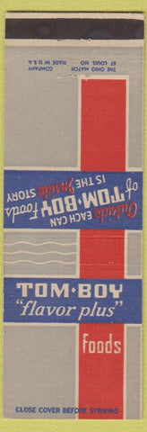 Matchbook Cover - Tom Boy Foods