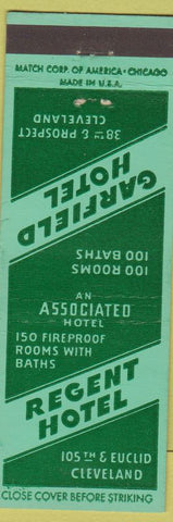 Matchbook Cover - Regent Hotel Cleveland OH