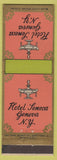 Matchbook Cover - Hotel Seneca Geneva NY