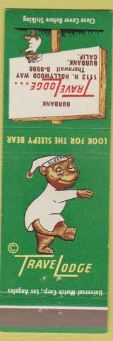 Matchbook Cover - Travel Lodge Burbank CA