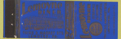 Matchbook Cover - Lemoyne Diner PA PRINT ERROR?