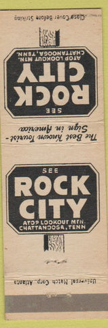 Matchbook Cover - Rock City Lookout Mountain Chattanooga TN