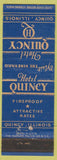 Matchbook Cover - Hotel Quincy IL