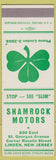 Matchbook Cover - Shamrock Motors Linden NJ SAMPLE