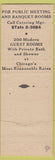 Matchbook Cover - Hotel Midland Chicago IL SAMPLE