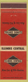 Matchbook Cover - Illinois Central Railroad