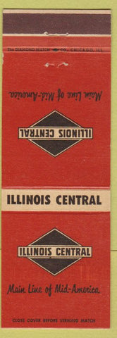 Matchbook Cover - Illinois Central Railroad