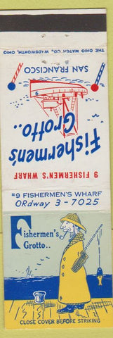 Matchbook Cover - Fisherman's Grotto San Francisco CA WEAR