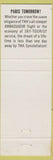 Matchbook Cover - TWA Airlines Paris girlie