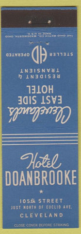 Matchbook Cover - Hotel Doanbrooke Cleveland OH
