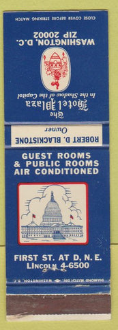 Matchbook Cover - Hotel Plaza Washington DC
