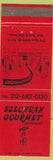 Matchbook Cover - Szechuan Gourmet Restaurant New York City Chinese