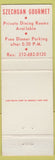 Matchbook Cover - Szechuan Gourmet Restaurant New York City Chinese