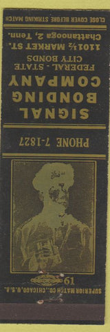 Matchbook Cover - Signal Bonding Chattanooga TN General MacArthur