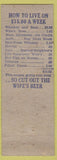 Matchbook Cover - Signal Bonding Chattanooga TN General MacArthur