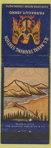 Matchbook Cover - US Naval Training Station Farragut ID