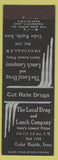 Matchbook Cover - Local Drug Lunch Cedar Rapids IA