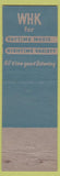 Matchbook Cover - WHK Radio Cleveland OH