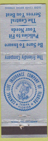Matchbook Cover - Central Life Insurance of Tampa FL