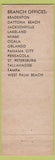Matchbook Cover - Central Life Insurance of Tampa FL