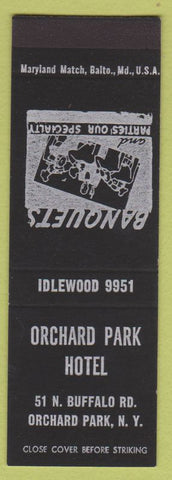 Matchbook Cover - Orchard Park Hotel NY SAMPLE
