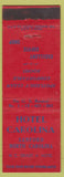 Matchbook Cover - Hotel Carolina Sanford NC