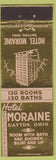Matchbook Cover - Hotel Moraine Dayton OH