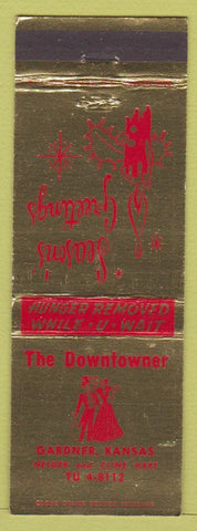 Matchbook Cover - The Downtowner Gardner KS Christmas