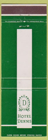 Matchbook Cover - Hotel Dennis Atlantic City NJ