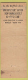 Matchbook Cover - Five Star Homes Buffalo NY