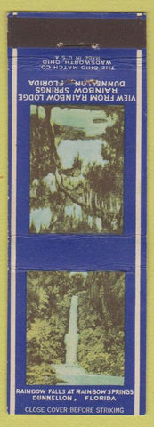 Matchbook Cover - Rainbow Lodge Dainbow Springs Dunnellon FL