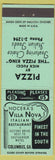 Matchbook Cover - Villa Nova Itallian Restaurant Pizza Columbus GA