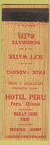 Matchbook Cover - Hotel Peru IL