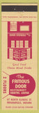 Matchbook Cover - Famous Door Indianapolis IN