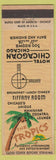 Matchbook Cover - Hotel Chicagoan Chicago IL
