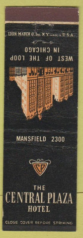 Matchbook Cover - Central Plaza Hotel Chicago IL
