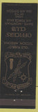 Matchbook Cover - Officers' Club Davis Monthan Air Force Base Tucson AZ