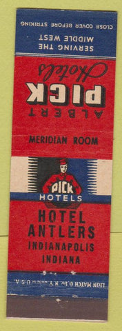 Matchbook Cover - Albert Pick Hotels Hotel Antlers Indianapolis IN