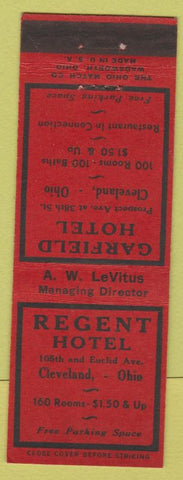 Matchbook Cover - Regent Hotel Cleveland OH
